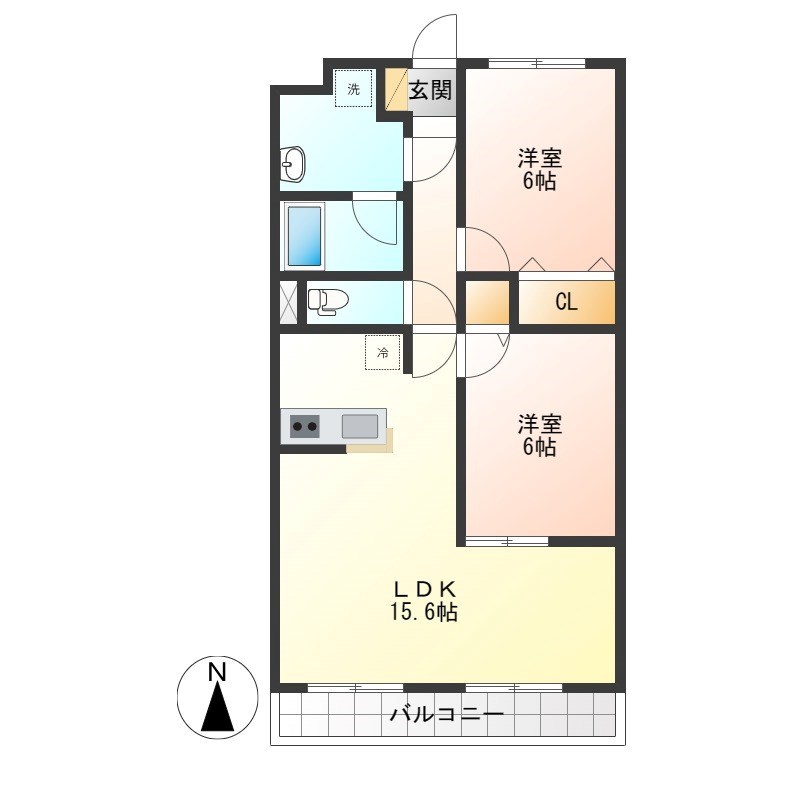 ソフィア 103号室 間取り