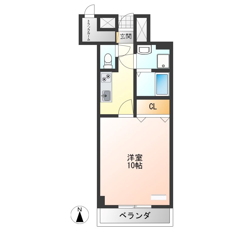 リヴェルFUJI 203号室 間取り