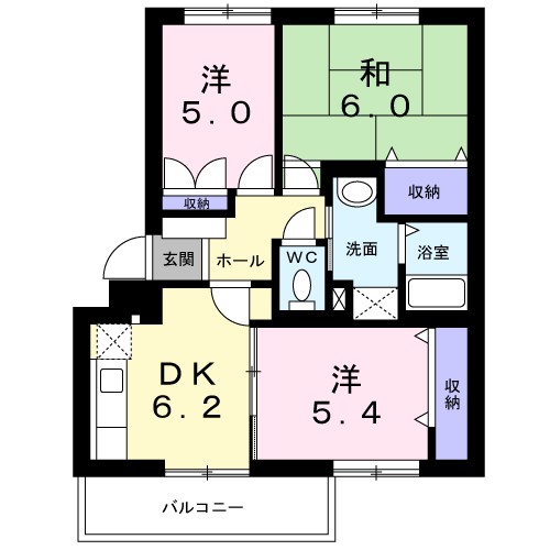 アーバンハイツＴＭⅠ 101号室 間取り