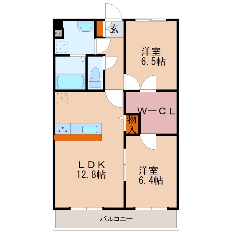 レジデンス　カノン 205号室 間取り