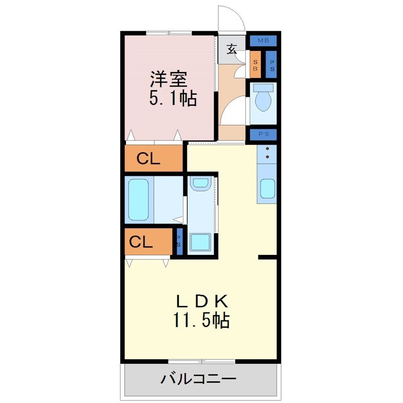 Grace an 203号室 間取り