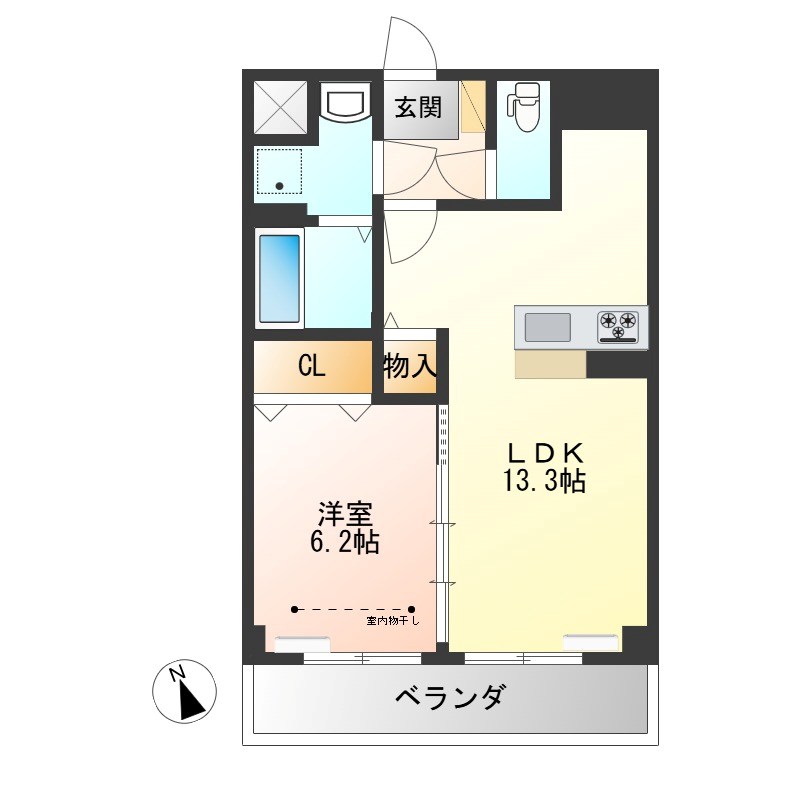 アマルフィーノ 403号室 間取り