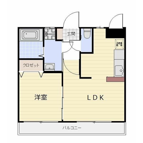 アルファレジデンスイースト  402号室 間取り
