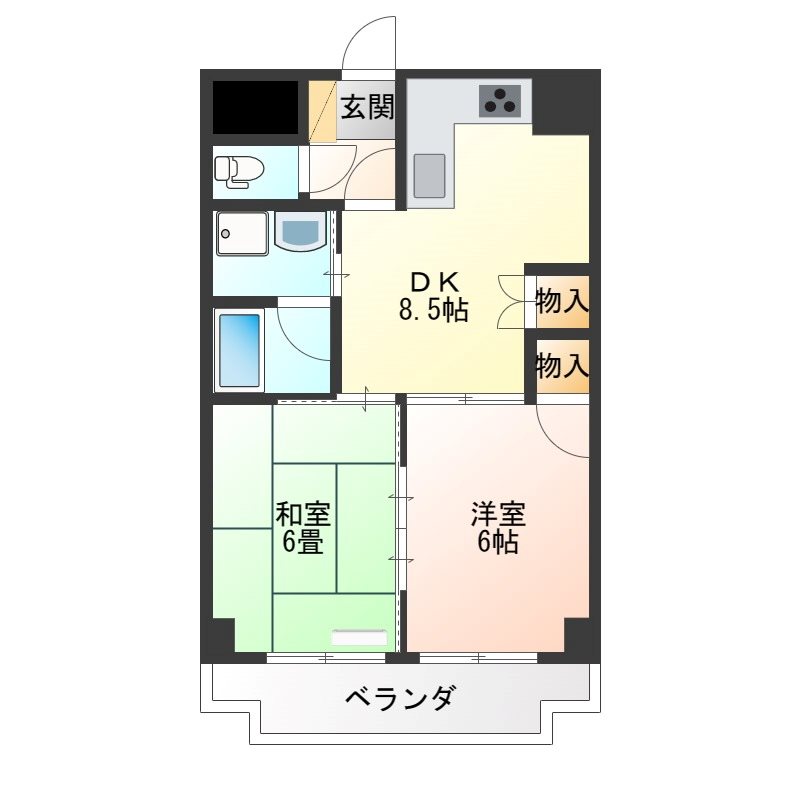 東口ハイツ 702号室 間取り