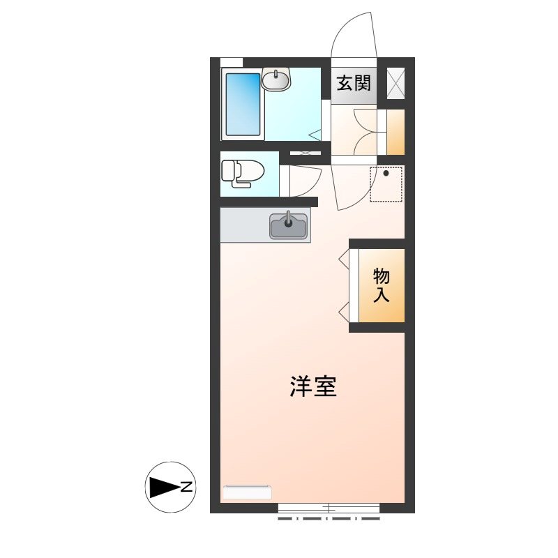 ヴィブレⅡ 203号室 間取り