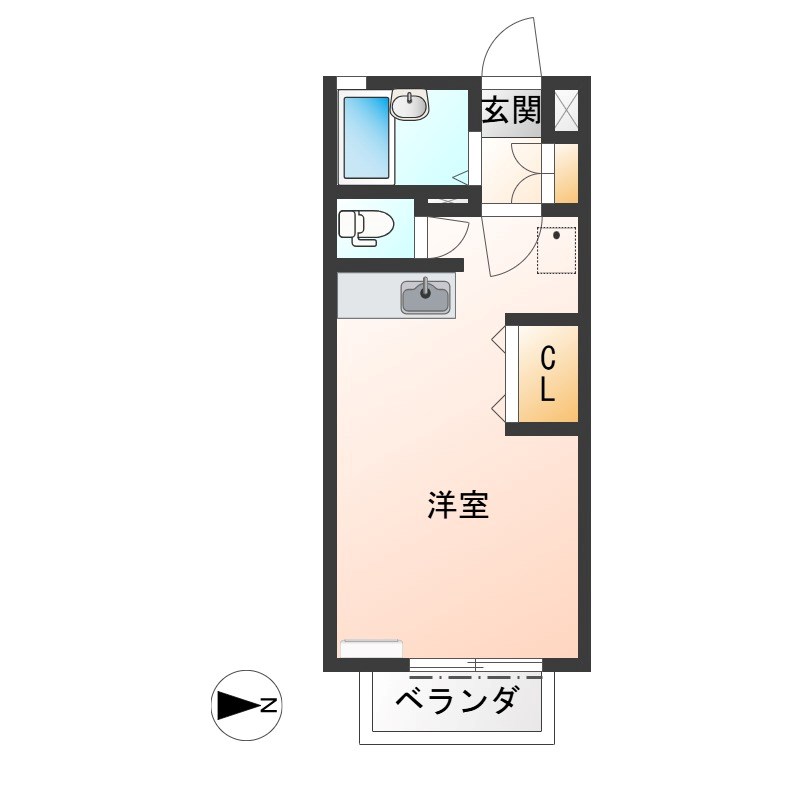 ヴィブレⅡ 203号室 間取り