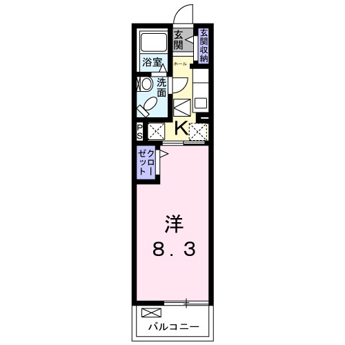 マリッチＹＳ．参番館 106号室 間取り