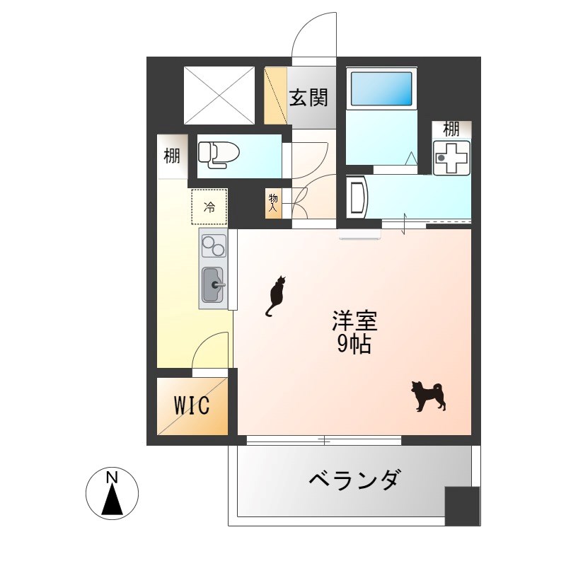 EAST　CONCIE 402号室 間取り