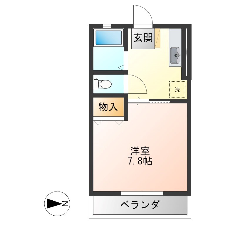 ファミーユ 101号室 間取り