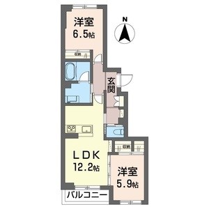 ラフィナート住吉 303号室 間取り