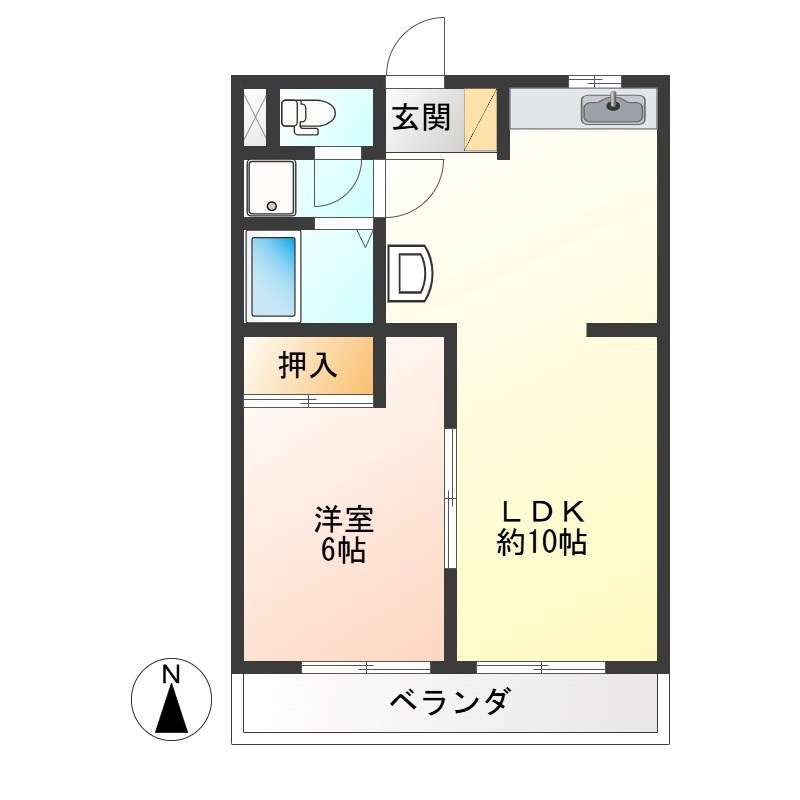 新泉ビル 303号室 間取り