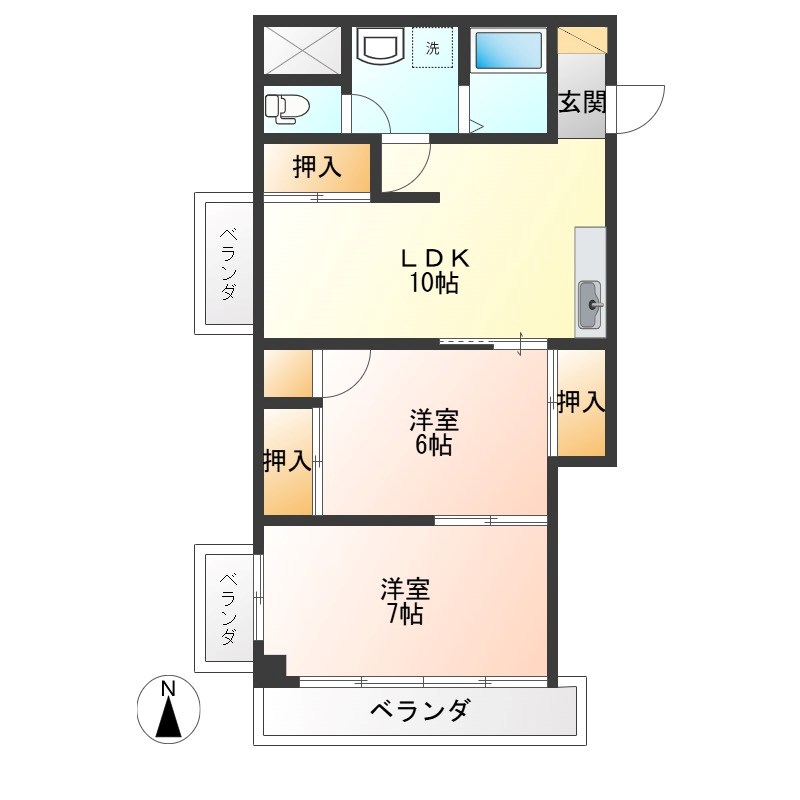 新泉ビル 301号室 間取り
