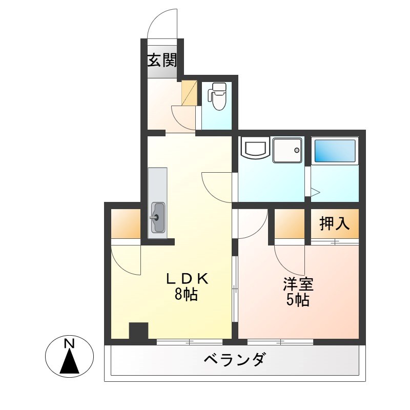 新泉ビル 302号室 間取り