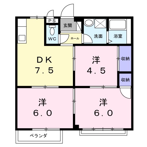 ソル・グランデ 202号室 間取り