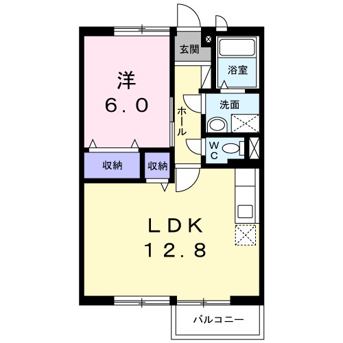 エルディムユートピアＣ 202号室 間取り