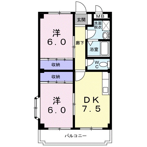 マリッチＹＳ　Ａ 303号室 間取り