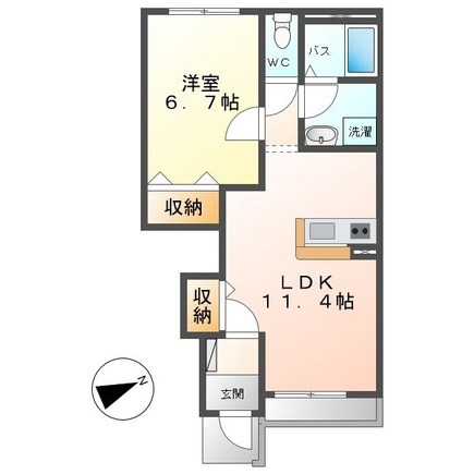 ドルチェ（dolce） 102号室 間取り