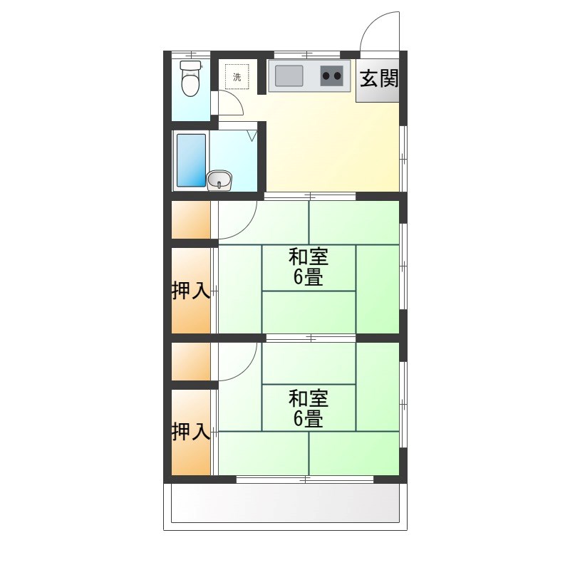 ラフォーレ並木 201号室 間取り