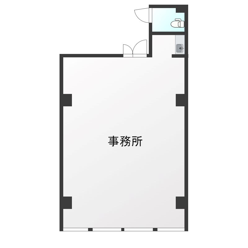 大木ビル 3F号室 間取り