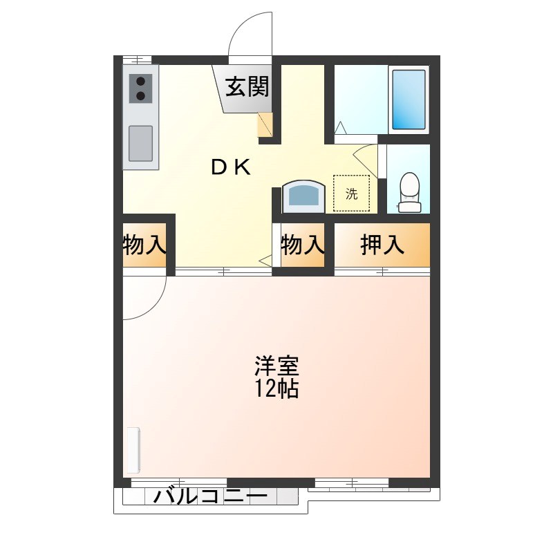 ベルメゾン・スイ 202号室 間取り