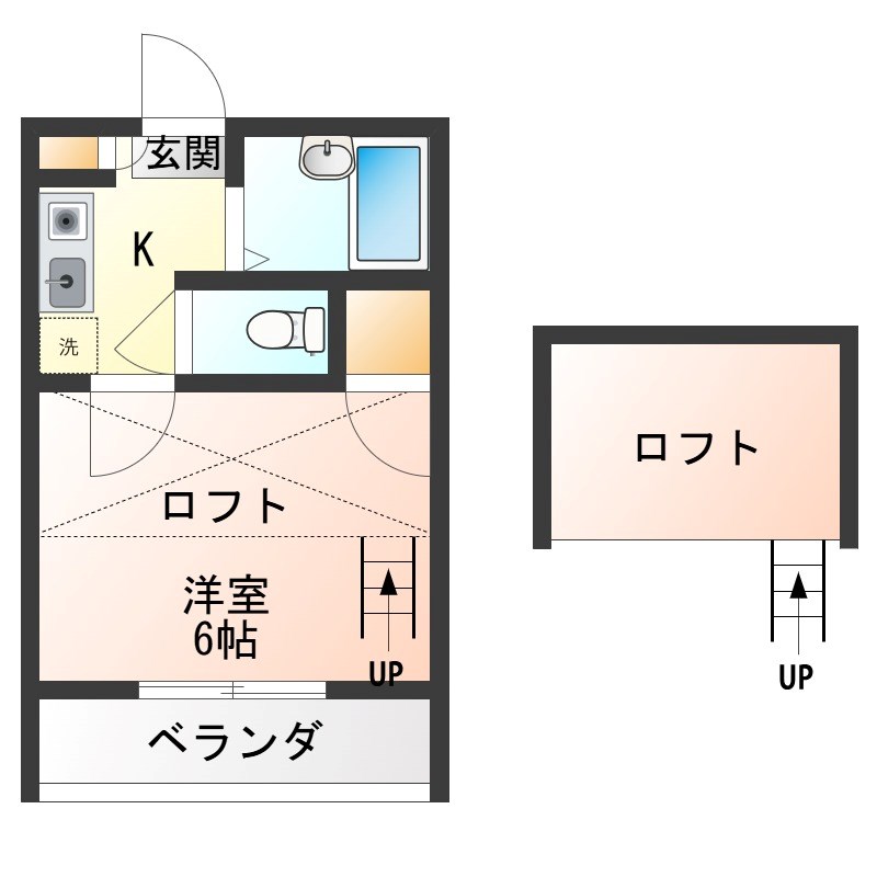 足利第4レジデンス 104号室 間取り