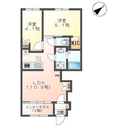 石井町新築アパート 101号室 間取り