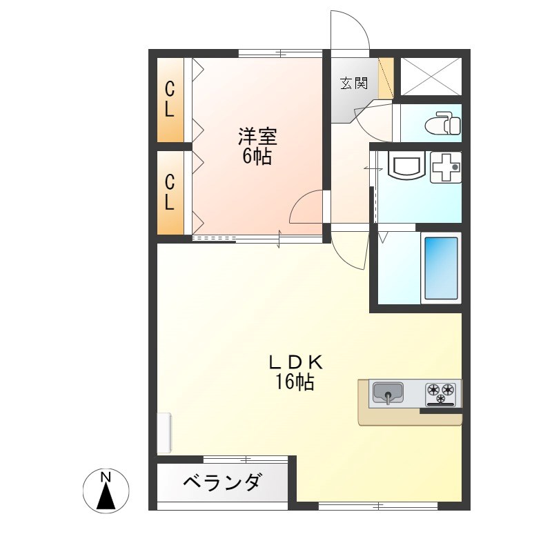 RESIDENCE ALTAⅡ(レジデンスアルタ) 103号室 間取り