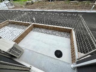 石井町新築アパート ベランダ