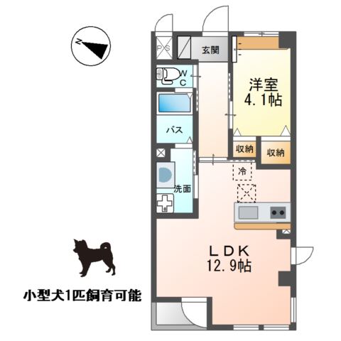 ＨＩＲＯ　ＷＥＳＴ（ヒロ　ウエスト） 間取り