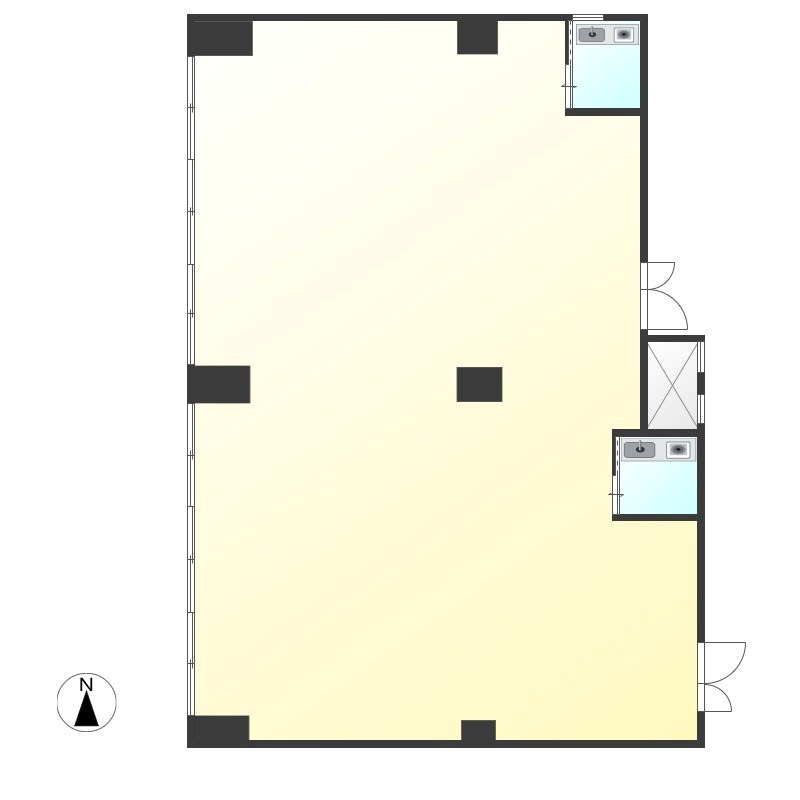 エスぺラント・Ｆ  2F-AB号室 間取り
