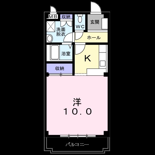 サンヴェール小山 203号室 間取り