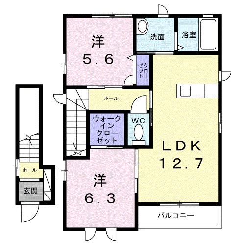 メゾン・リーヴＣ 201号室 間取り