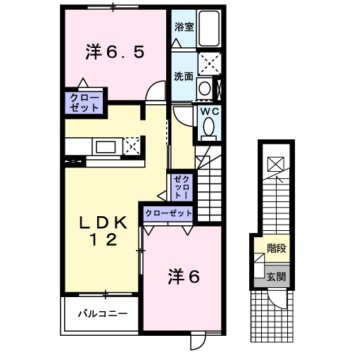 プラウド・コートⅡ 203号室 間取り