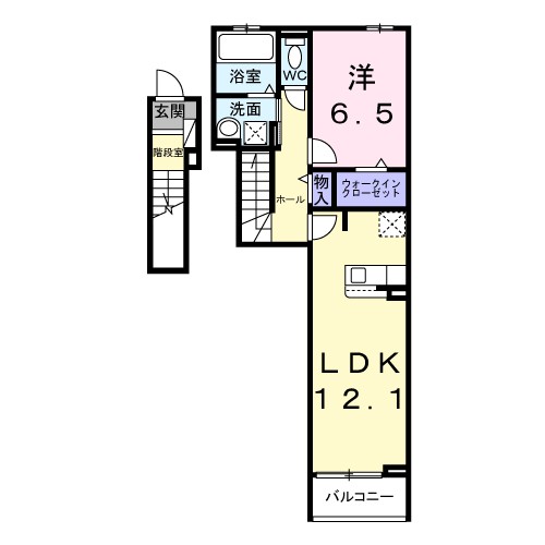 西原１丁目アパート 202号室 間取り