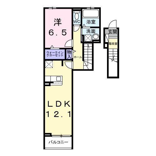 西原１丁目アパート 205号室 間取り