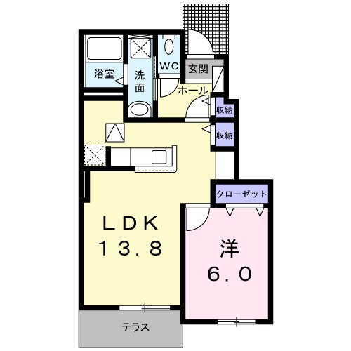 ミニュート　ワルツ　Ⅱ 103号室 間取り