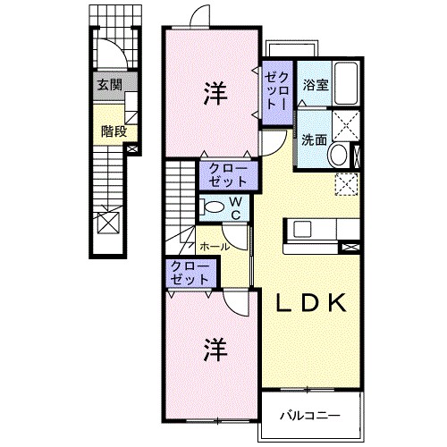 アルシオネ・クレメント 202号室 間取り