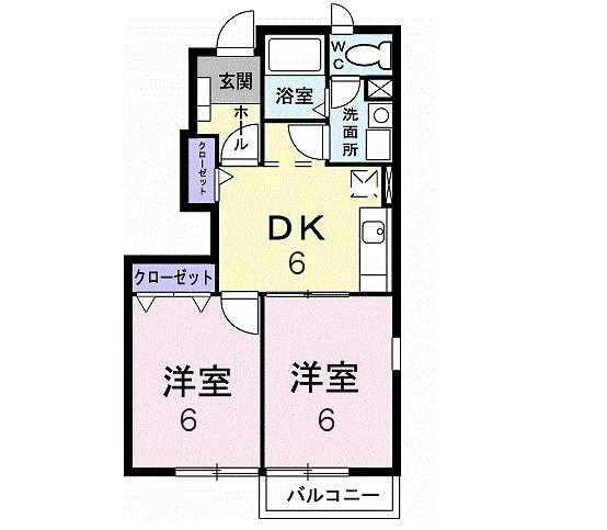 エミネンスＢ 101号室 間取り