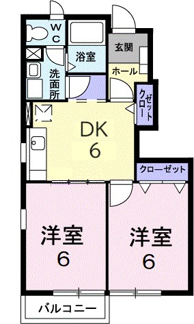 エミネンスＢ 105号室 間取り