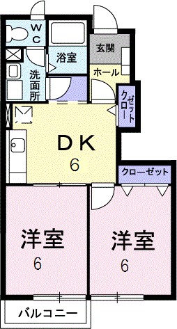 エミネンスＢ 103号室 間取り