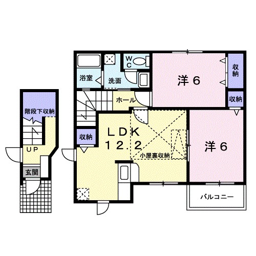 サニーハウス　Ⅲ 201号室 間取り