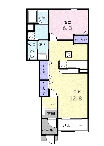 メープル　アベニュー 103号室 間取り