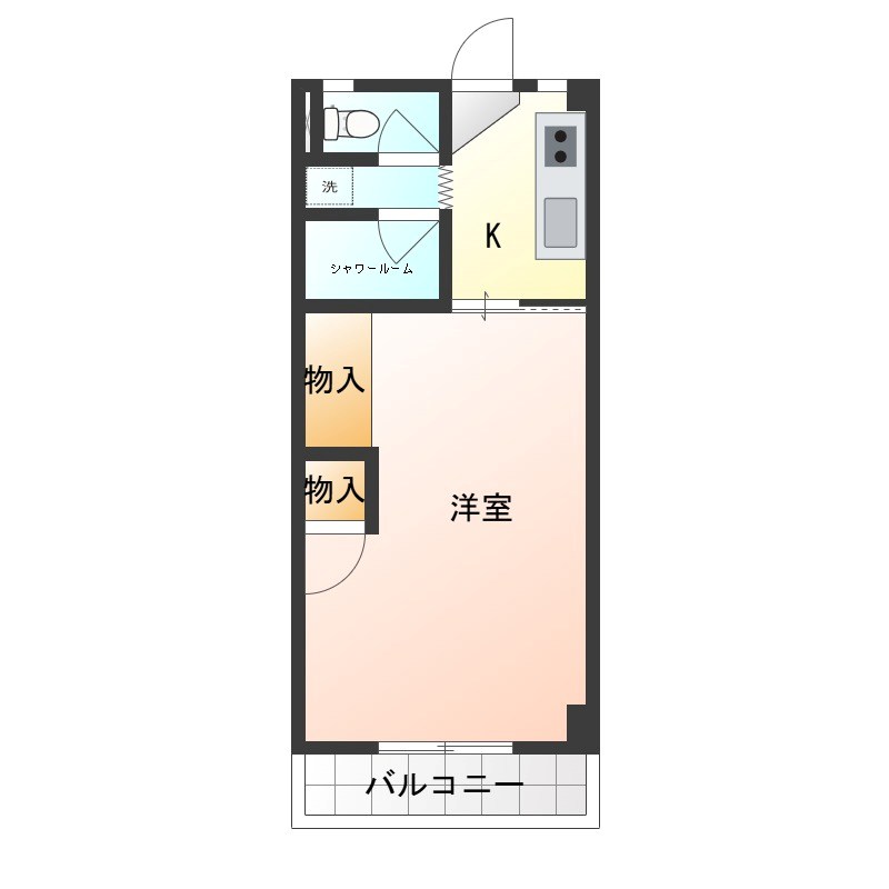 宮本町ビル 3D号室 間取り
