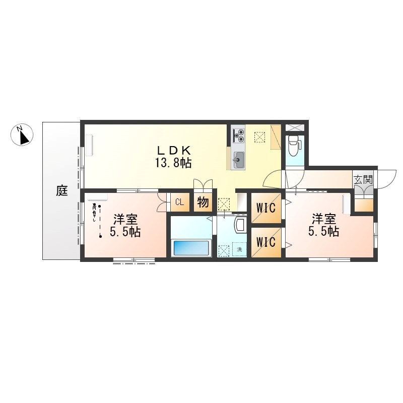 Maison de Parc 115号室 間取り