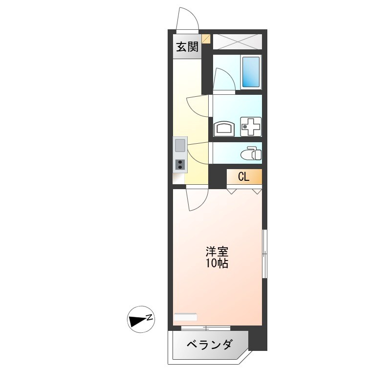 ロイヤル金信Ⅳ 601号室 間取り