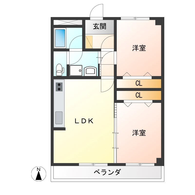 カーサ・エルドラード 605号室 間取り
