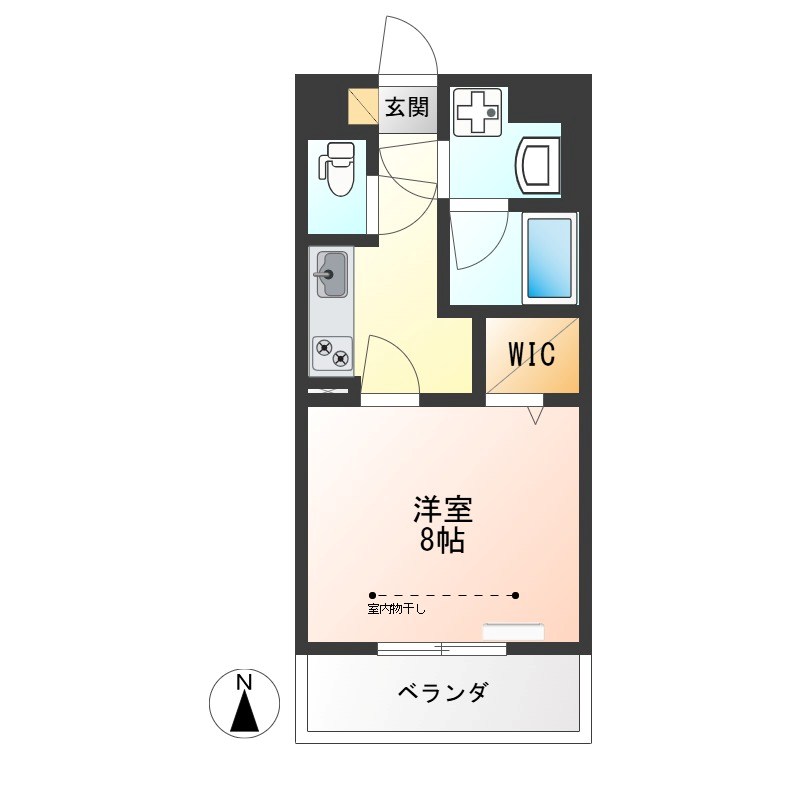 城彩シティガーデン 207号室 間取り