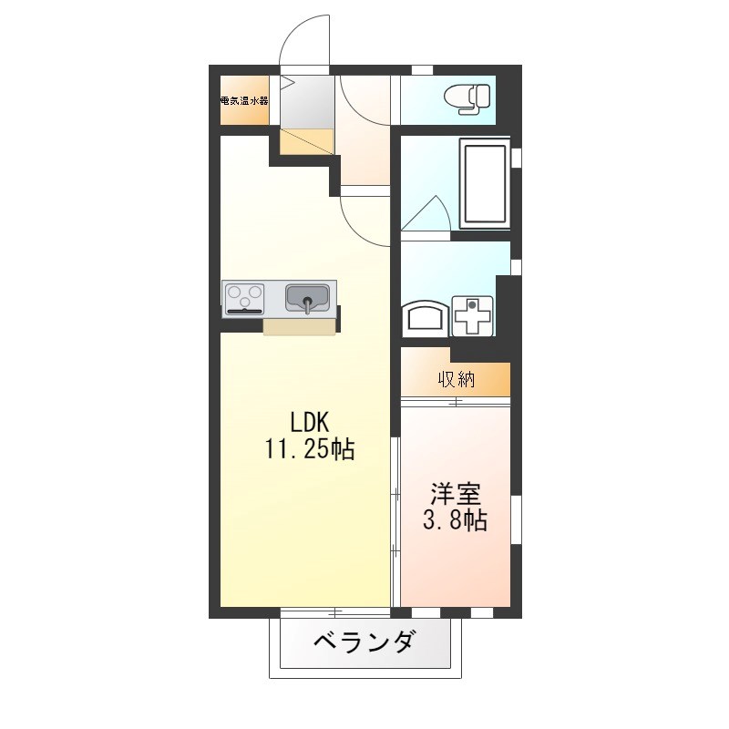 フォルネ 203号室 間取り