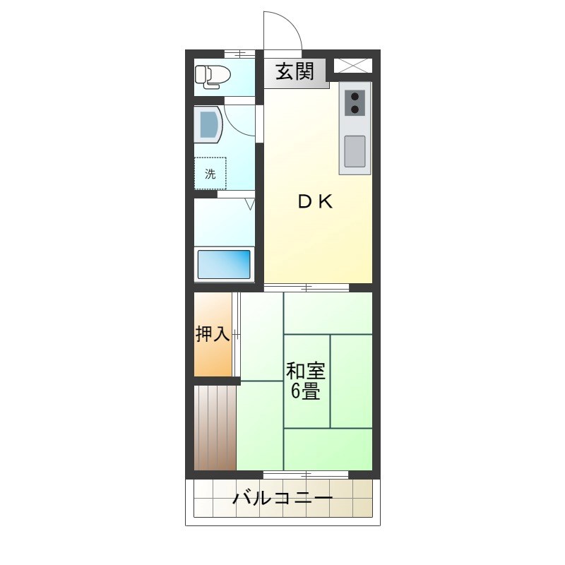 リードプラザ 407号室 間取り