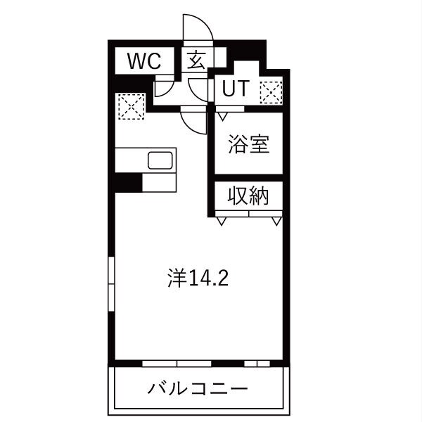グランフォレストI 207号室 間取り